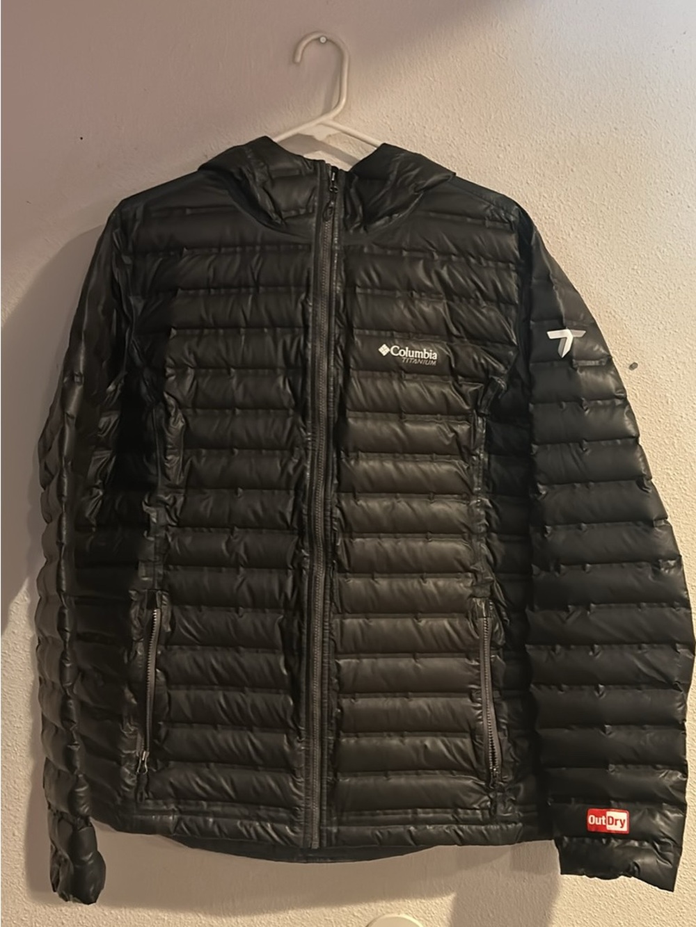 Columbia Black Quilted Hooded Puffer Jacket